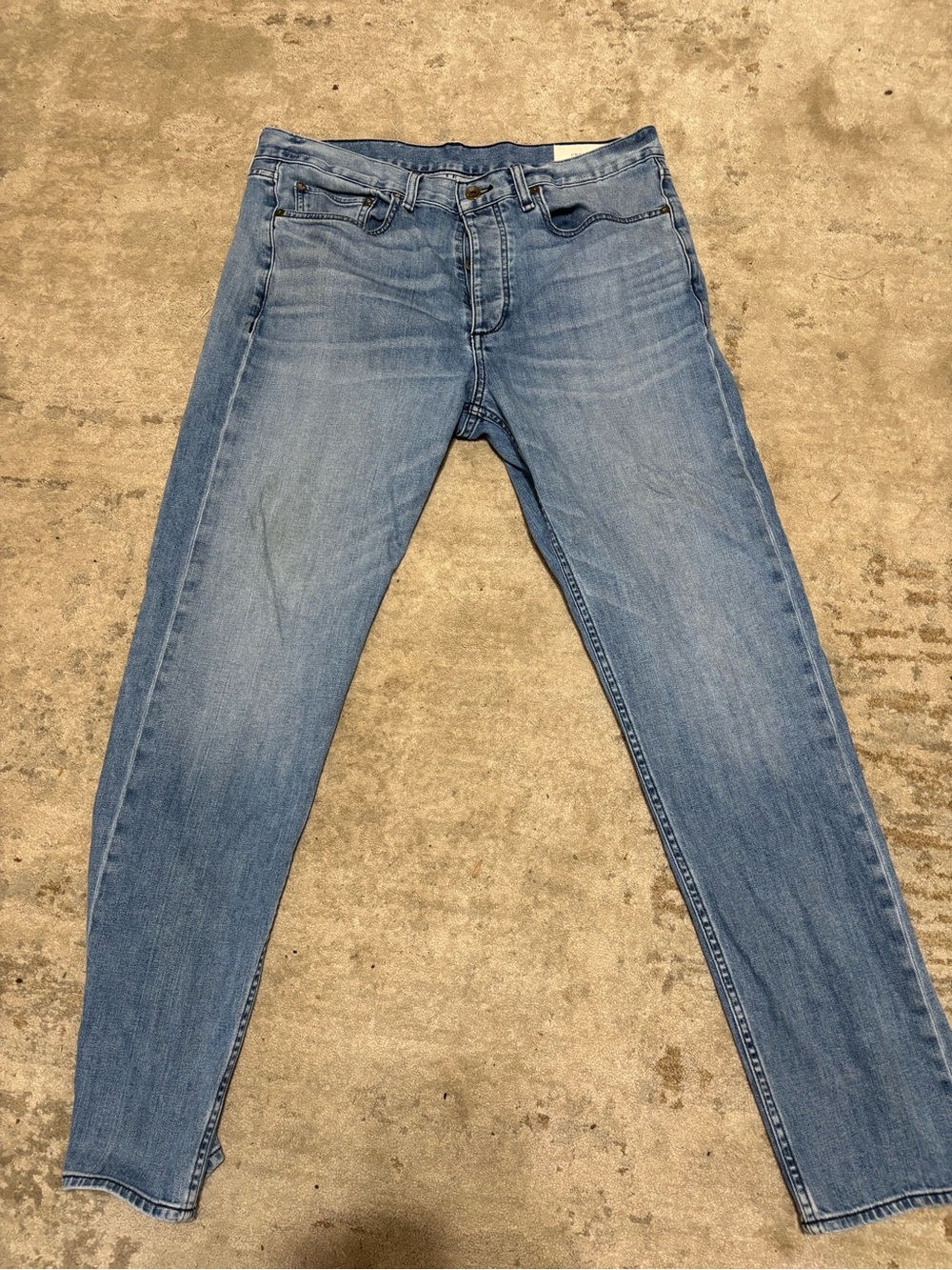 rag & bone Men's Light Blue Skinny Jeans Fit 2 Slim